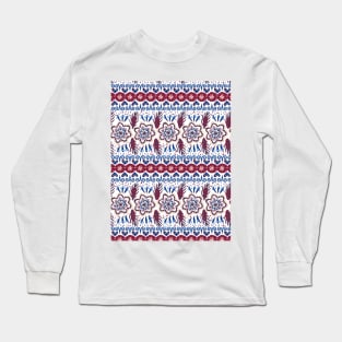 Beautiful Textile Pattern Design Long Sleeve T-Shirt